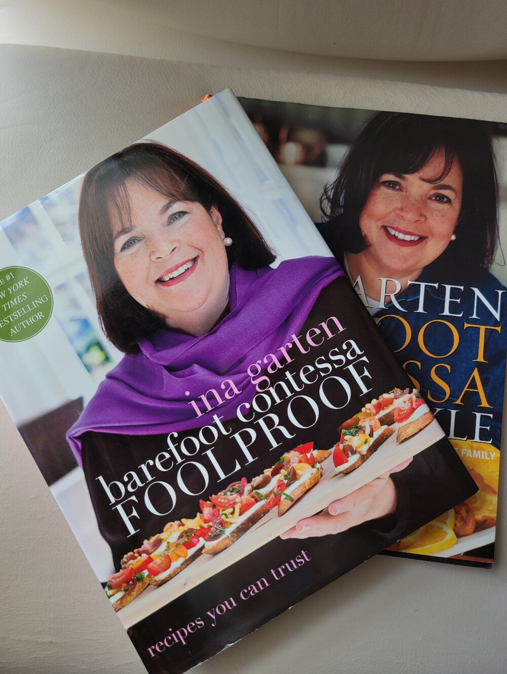 Ina Garten Barefoot Contessa Cookbooks (2) Family Style (2002) Foolproof (2012)